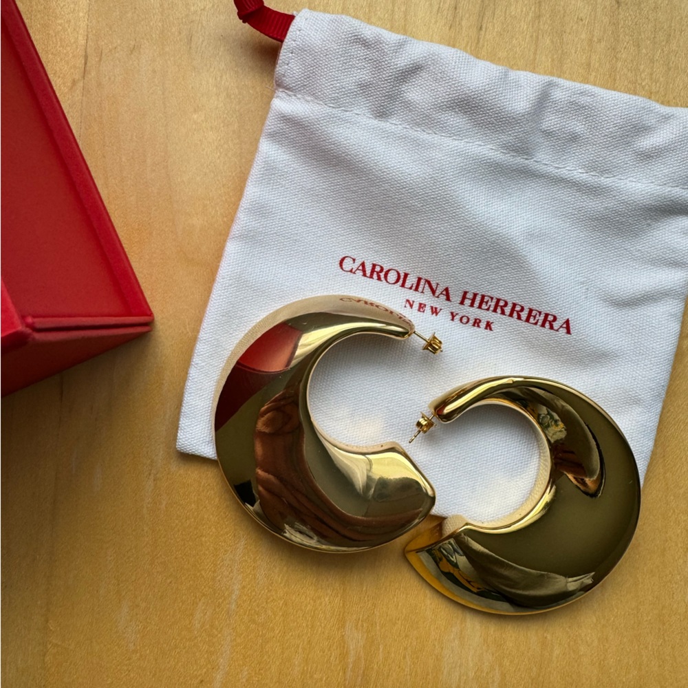 Carolina Herrera Oro Lucido Large Earring